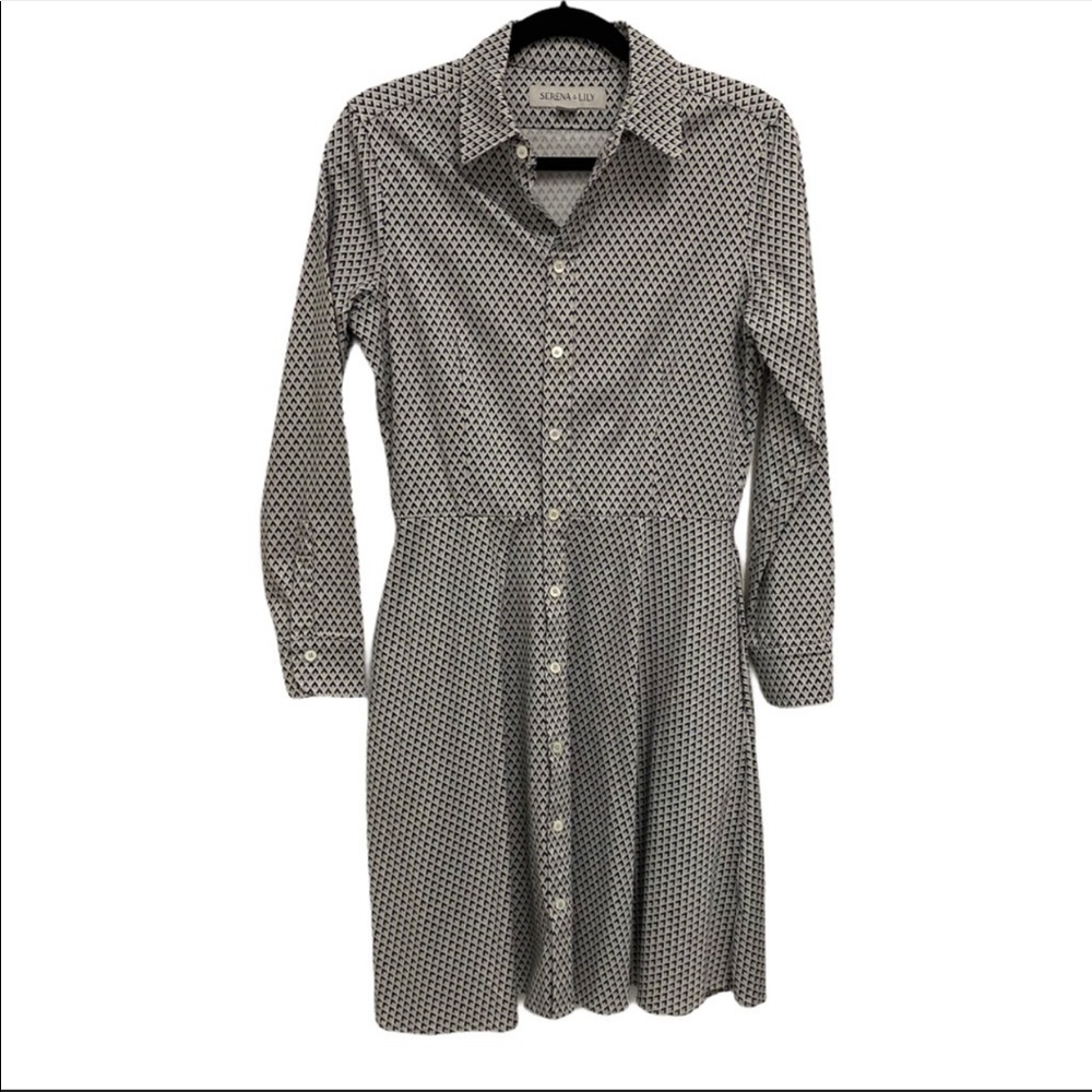 Serena & Lily "Jane" Long Sleeve Shirt Dress